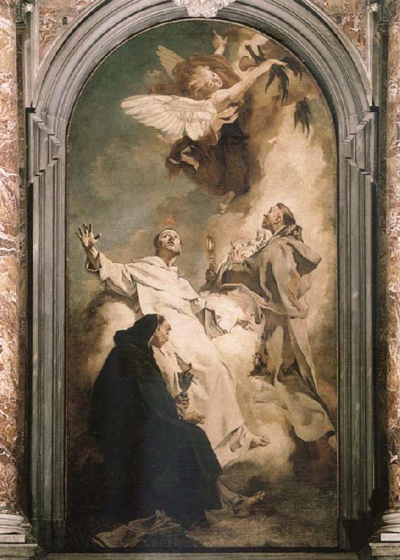 PIAZZETTA, Giovanni Battista Santi Vincent Ferrer,Hyacinth and Louis Bertrand Spain oil painting art